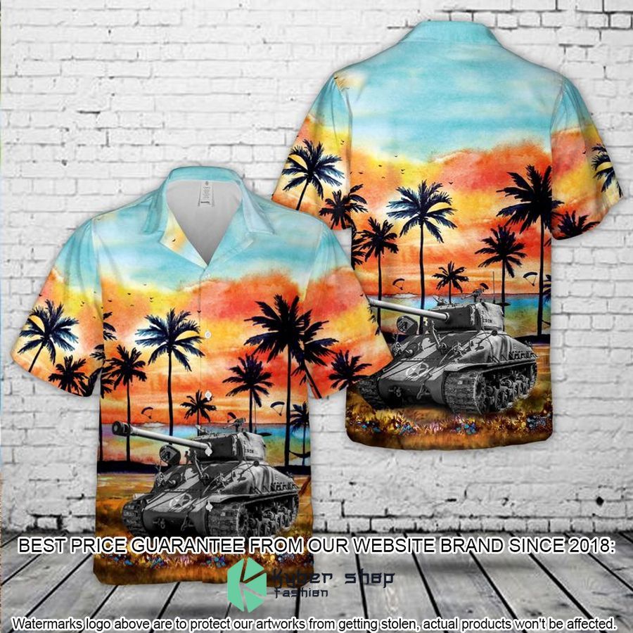 m4a3e8 easy 8 sherman tank wwii hawaiian shirt 1 591
