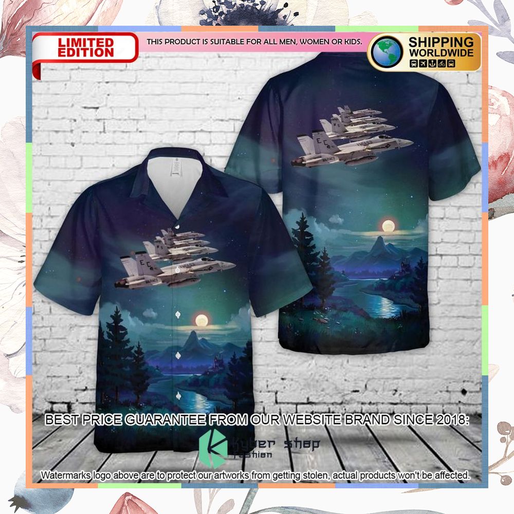 marine fighter attack squadron 531 vmfa 531 grey ghosts f a 18a hornet hawaiian shirt 1 267