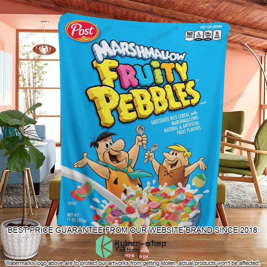marshmallow fruity pebbles soft blanket 2 438