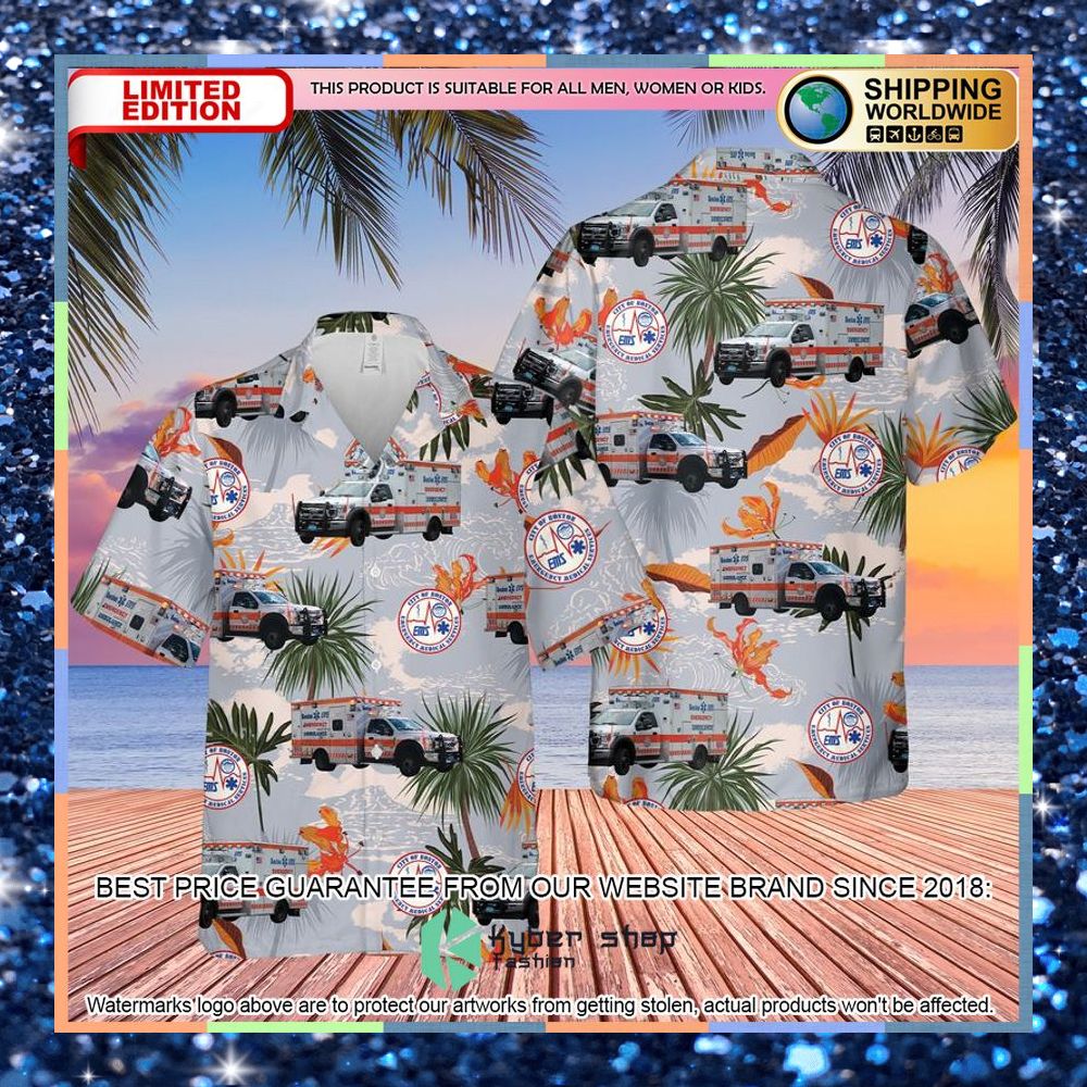 massachusetts boston ems hawaiian shirt 1 741