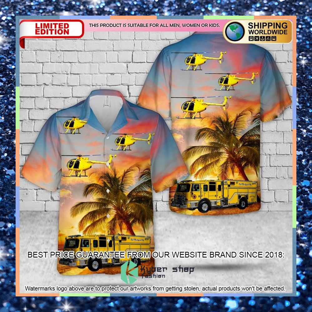 maui county fire department hawaiian shirt 1 371