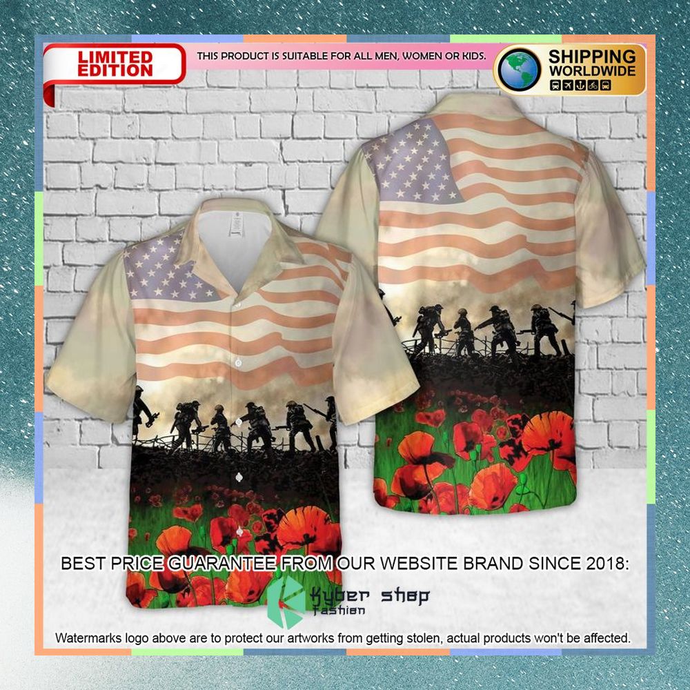 Memorial Day US Army Solider And Poppies Hawaiian Shirt 3 memorial day us army solider and poppies hawaiian shirt 1 996