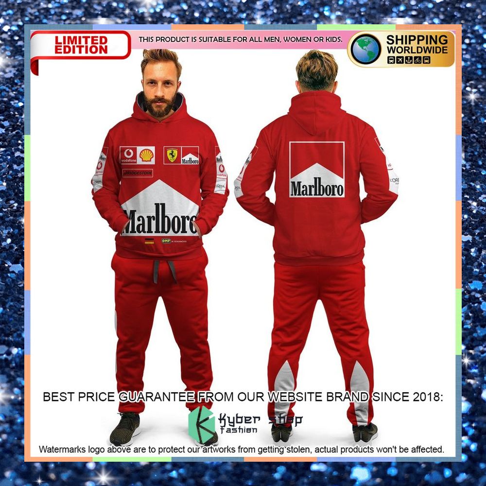Michael Schumacher Ferrari Formula One Grand Prix Hoodie and Long Pants 9 michael schumacher ferrari formula one grand prix hoodie long pants 2 22