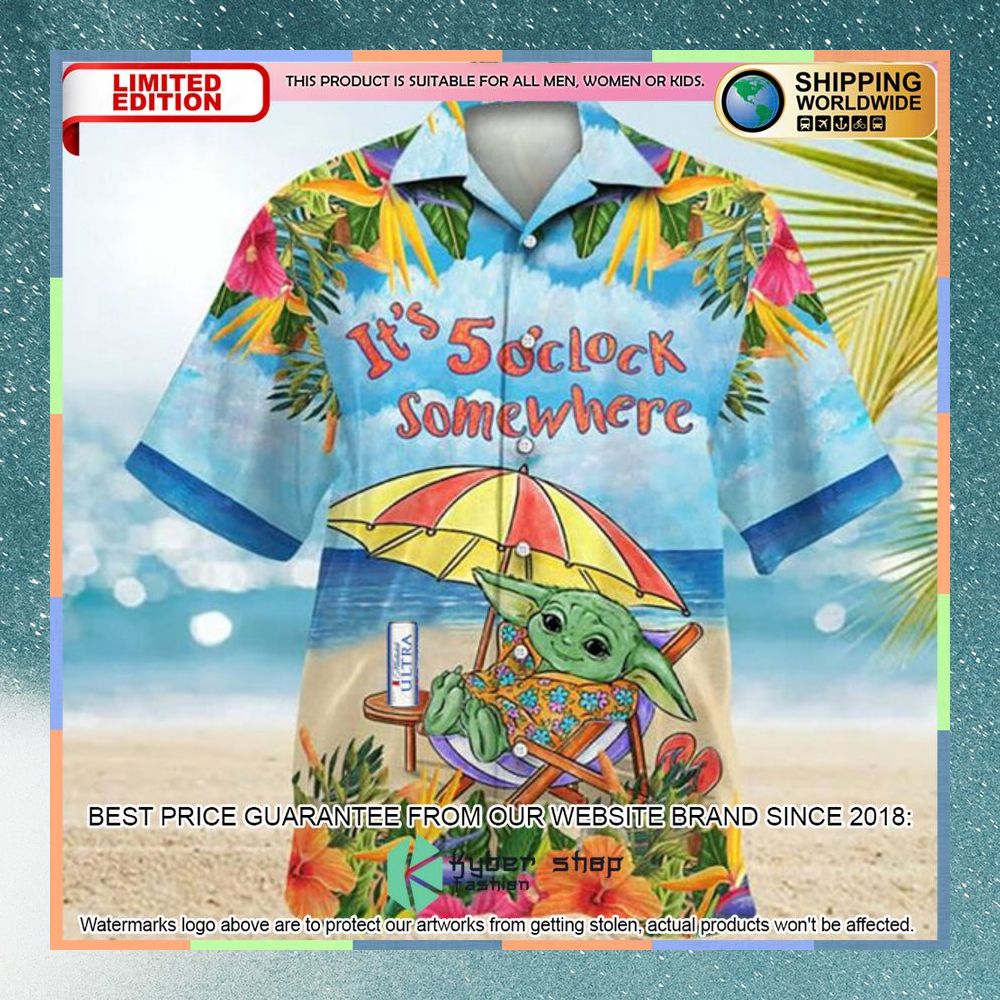 Michelob Ultra Baby Yoda Hawaiian Shirt 3 michelob ultra baby yoda hawaiian shirt 1 662