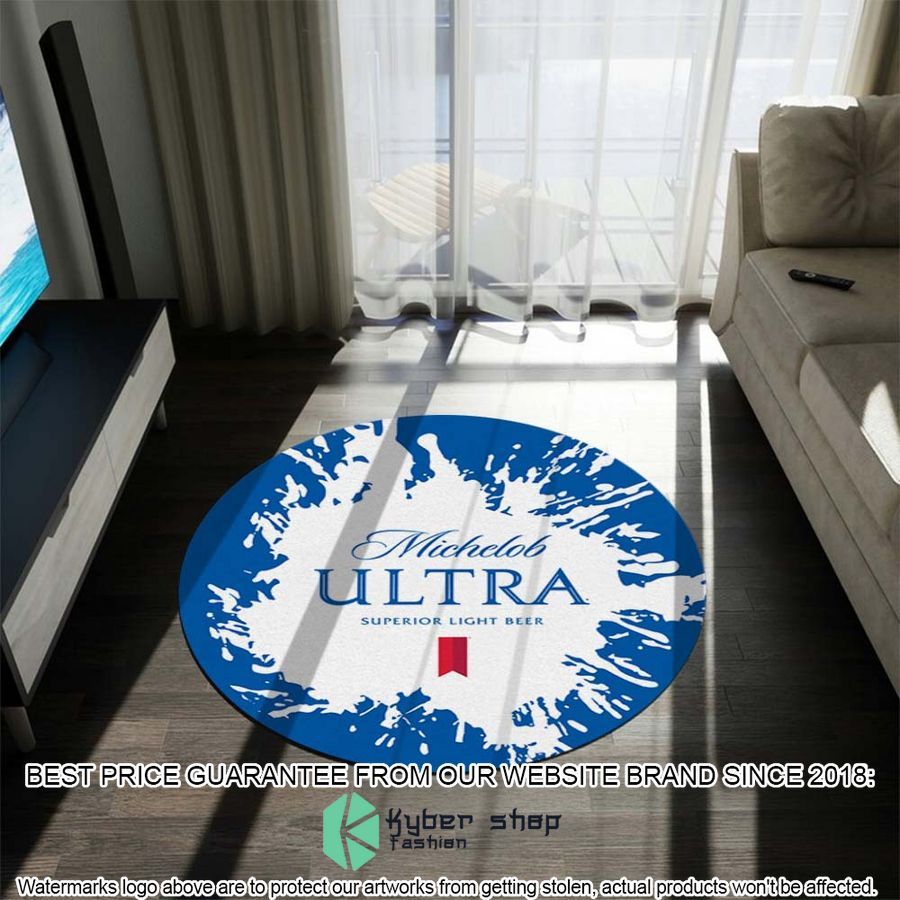 michelob ultra splash round rug 2 57