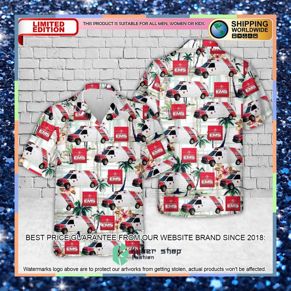 michigan community ems hawaiian shirt 1 755