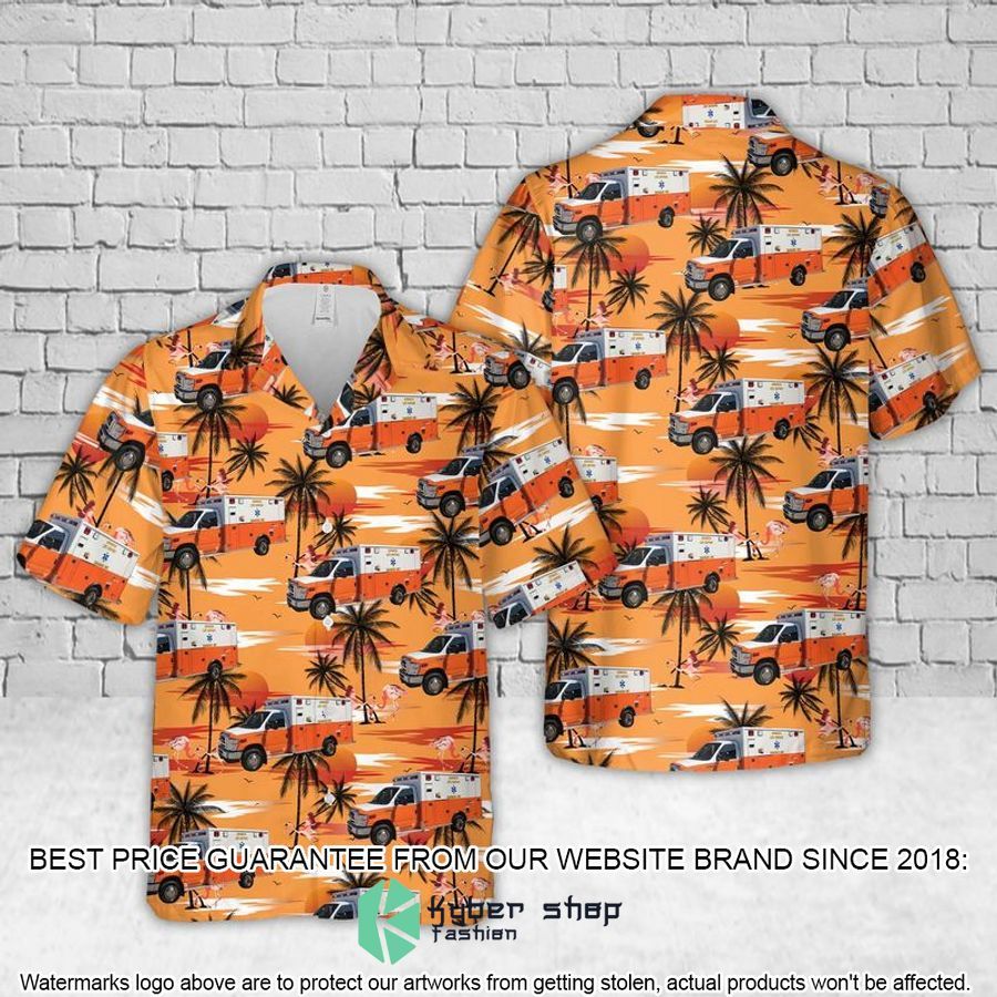 michigan universal macomb ems orange hawaiian shirt 1 427