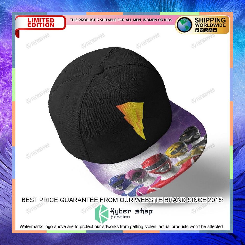 Mighty Morphin Power Rangers Movie Snapback Cap 3 mighty morphin power rangers movie snapback cap 1 883