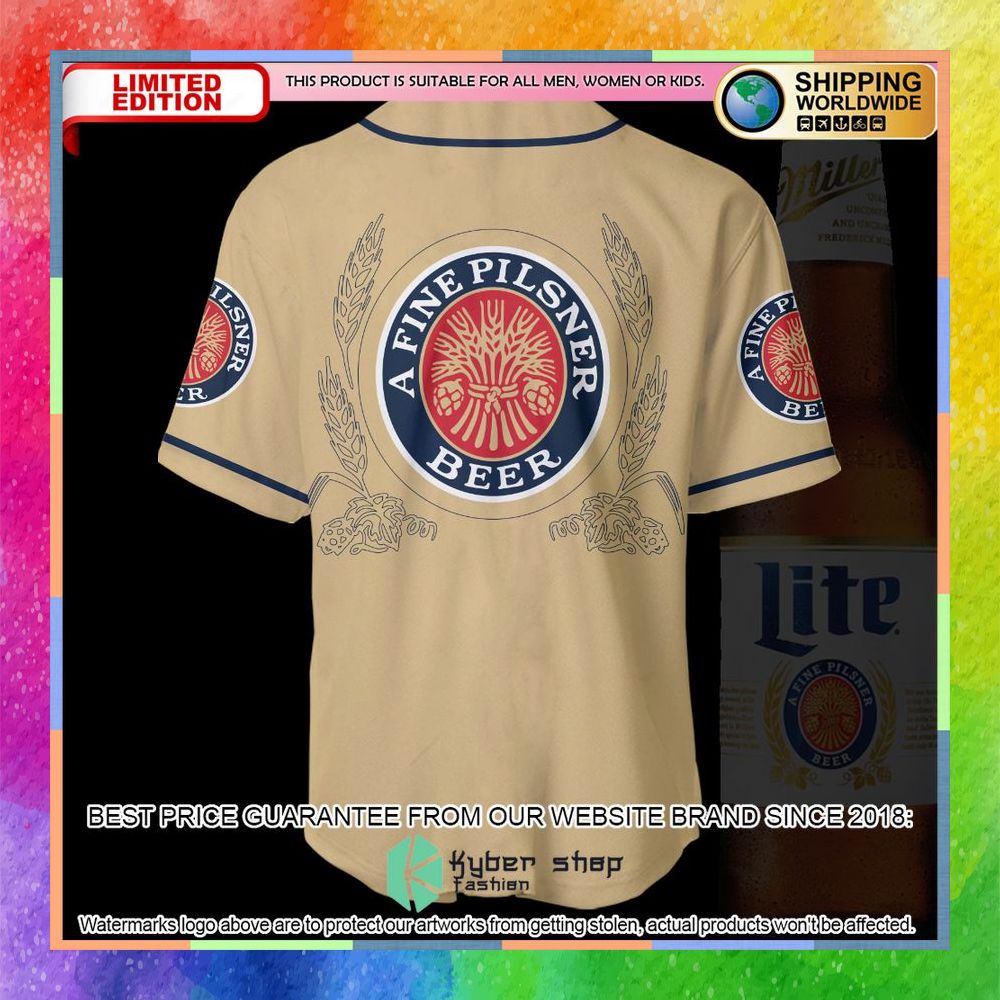 Miller Lite Baseball Jersey 8 miller lite baseball jersey 4 94
