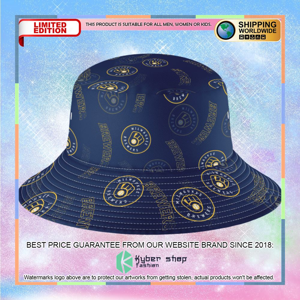 Milwaukee Brewers Bucket Hat 5 milwaukee brewers bucket hat 1 687