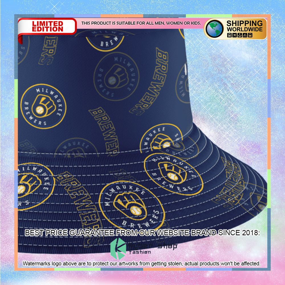 Milwaukee Brewers Bucket Hat 7 milwaukee brewers bucket hat 3 76