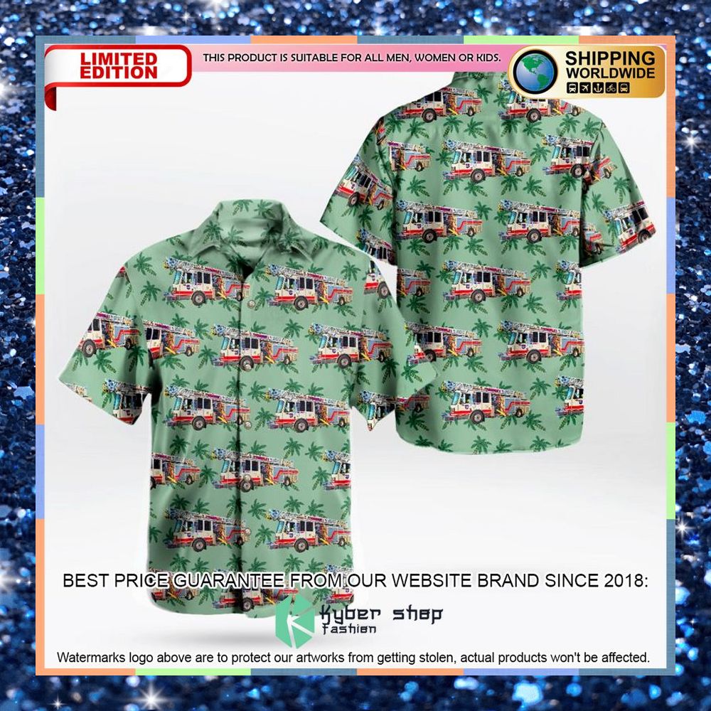 monroeville volunteer fire department company 1 hawaiian shirt 1 283