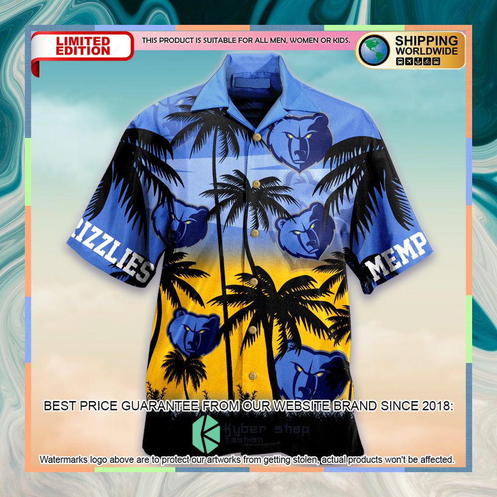 NBA Memphis Grizzlies Hawaiian Shirt 5 nba memphis grizzlies hawaiian shirt 1 309