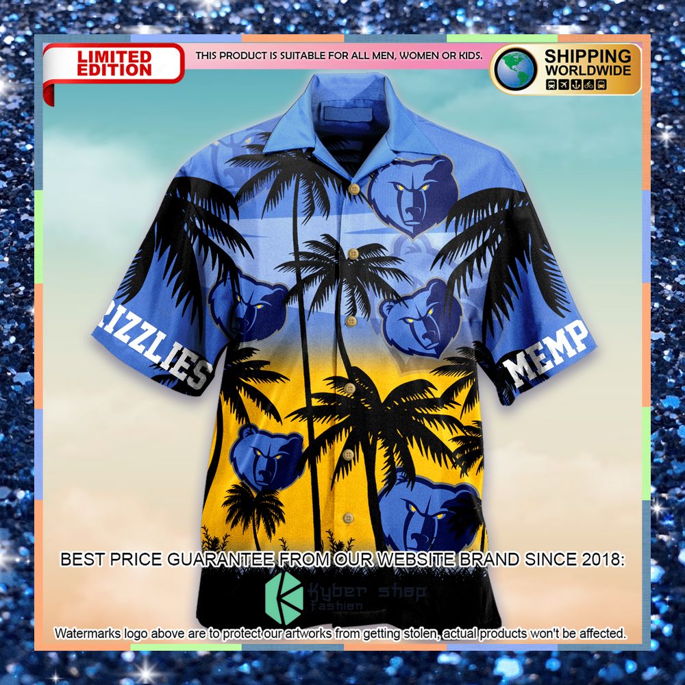 NBA Memphis Grizzlies Hawaiian Shirt 3 nba memphis grizzlies hawaiian shirt 1 424