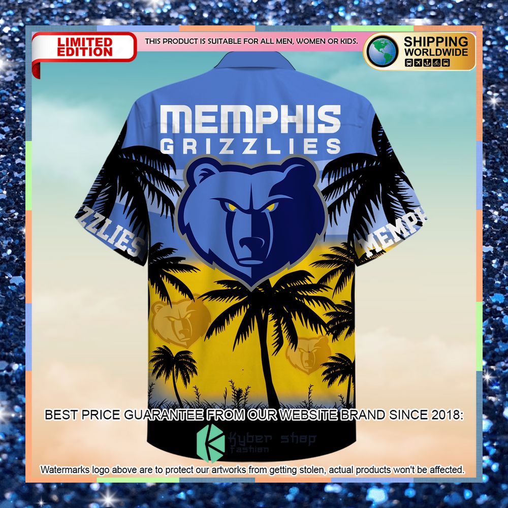 NBA Memphis Grizzlies Hawaiian Shirt 4 nba memphis grizzlies hawaiian shirt 2 405