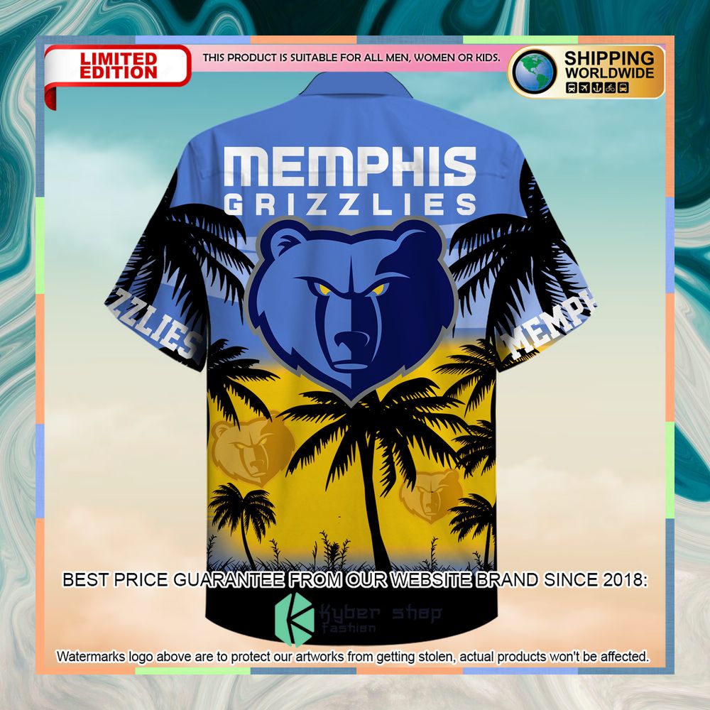 NBA Memphis Grizzlies Hawaiian Shirt 6 nba memphis grizzlies hawaiian shirt 2 586
