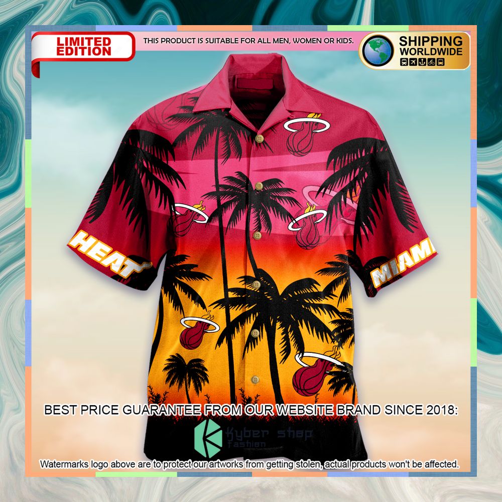 NBA Miami Heat Hawaiian Shirt 5 nba miami heat hawaiian shirt 1 811