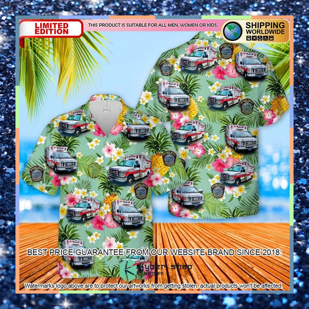new bedford ems hawaiian shirt 1 623