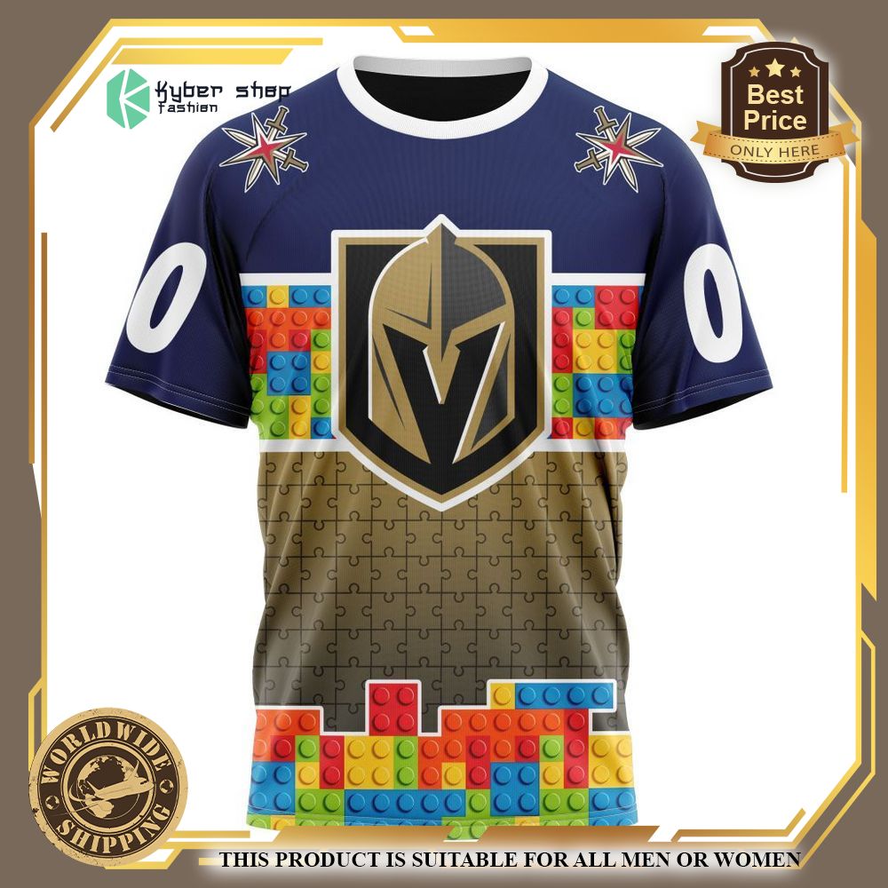 Personalized Vegas Golden Knights Autism Awareness Shirt, Hoodie 8 personalized vegas golden knights autism awareness shirt hoodie 8