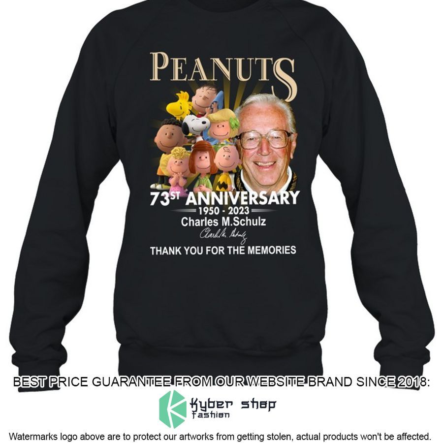 Peanuts 73st Anniversary Thank You For The Memories Shirt, Hoodie 3 peanuts 73st anniversary thank you for the memories shirt hoodie 3 92