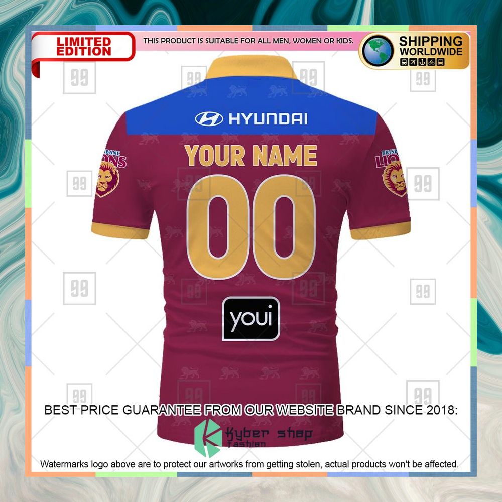 Personalized AFL Brisbane Lions Polo Shirt 6 personalized afl brisbane lions polo shirt 3 508