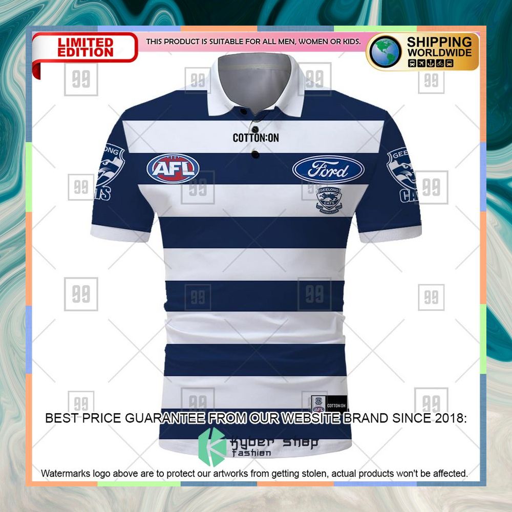 Personalized AFL Geelong Cats Polo Shirt 5 personalized afl geelong cats polo shirt 2 447