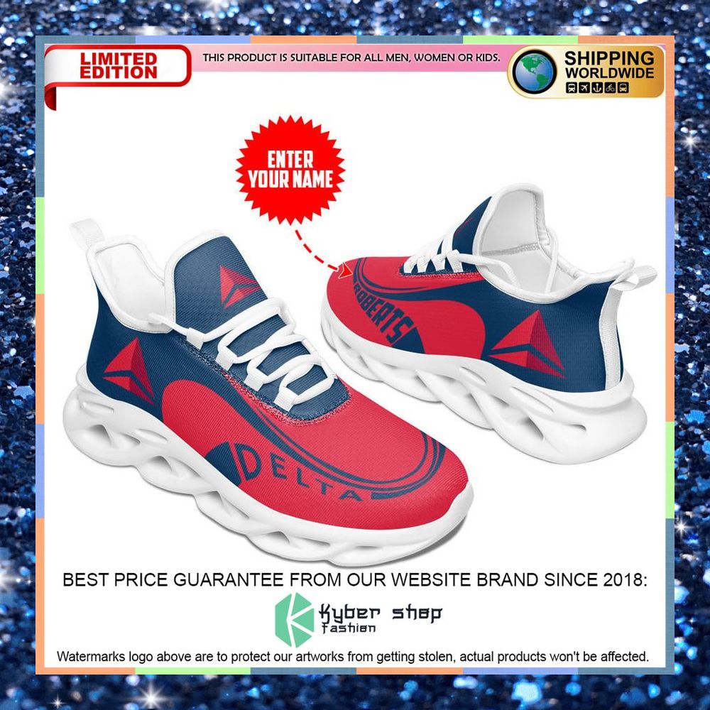 Personalized Delta Air Lines Red Clunky Max Soul Sneaker 6 personalized delta air lines red clunky max soul sneaker 2 579