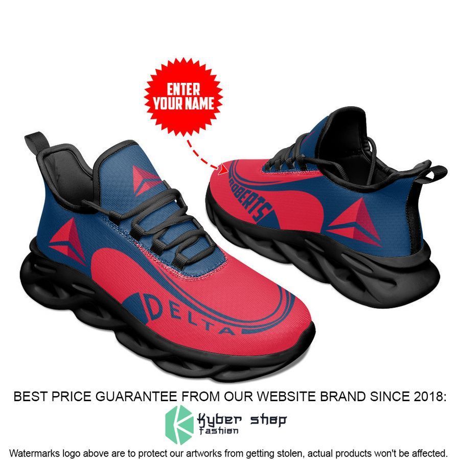 Personalized Delta Air Lines Red Clunky Max Soul Sneaker 4 personalized delta air lines red clunky max soul sneaker 4 481