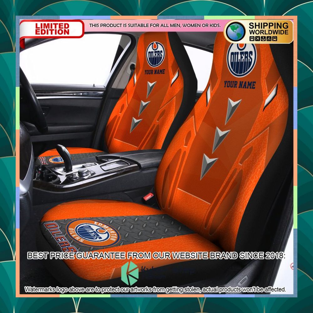 Personalized Edmonton Oilers Car Seat Covers 3 personalized edmonton oilers car seat covers 1 317