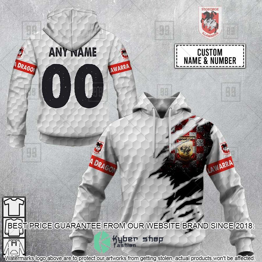 personalized golf nrl st george illawarra dragons hoodie shirt 1 972