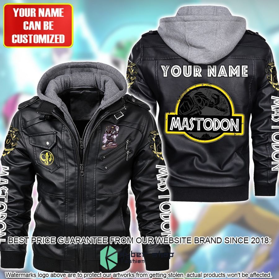 personalized mastodon sentries power rangers leather jacket 1 537