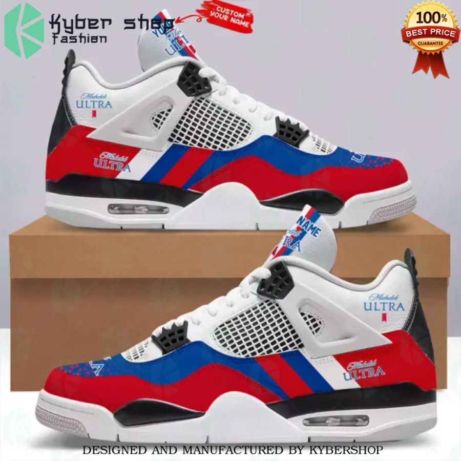 personalized michelob ultra air jordan 4 shoes 1 331