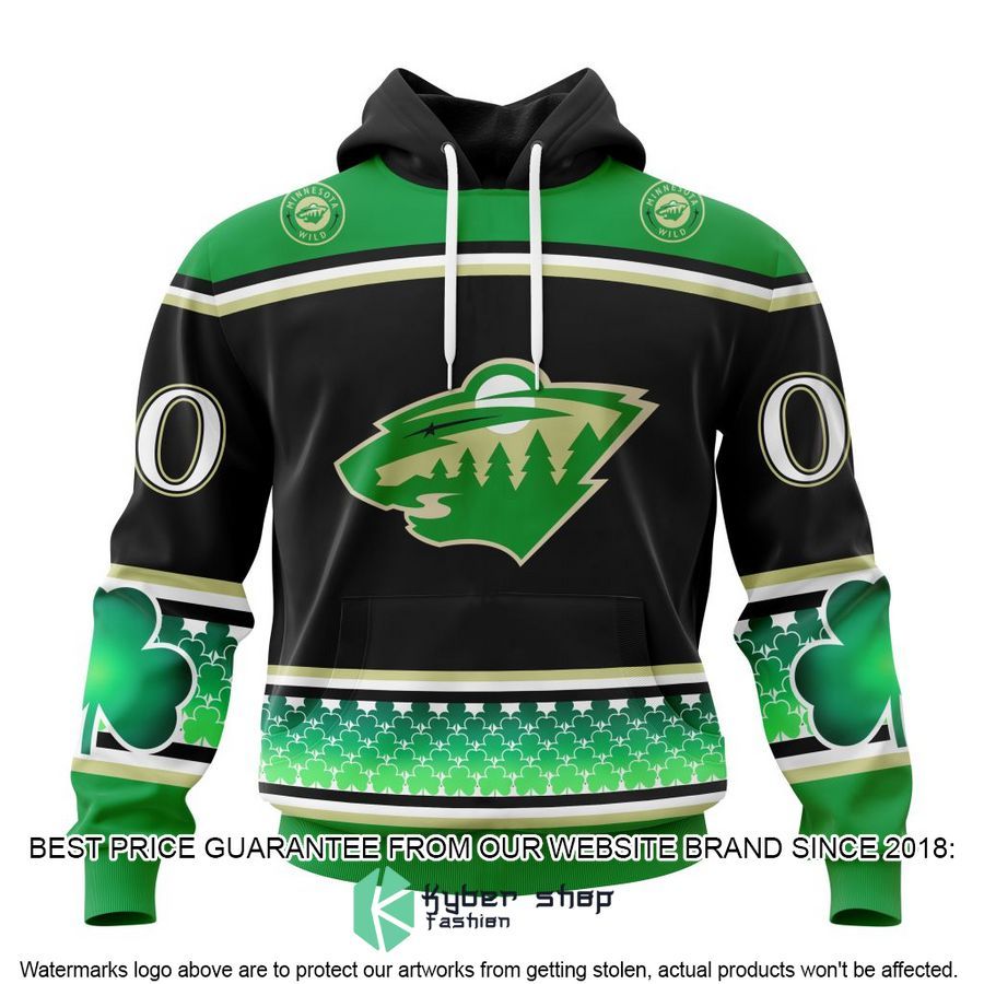 personalized minnesota wild hockey celebrate st patricks day shirt hoodie 1 412