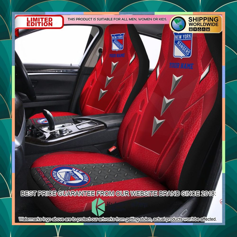 Personalized New York Rangers Car Seat Covers 3 personalized new york rangers car seat covers 1 251