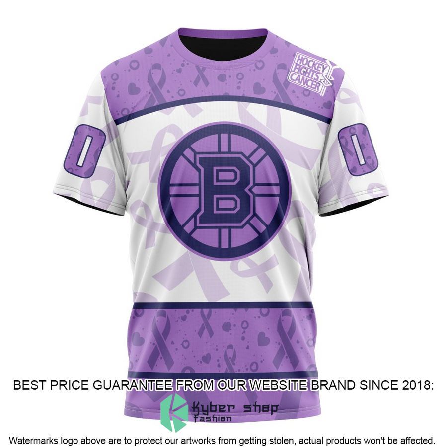 personalized nhl boston bruins special lavender fight cancer shirt hoodie 8 136