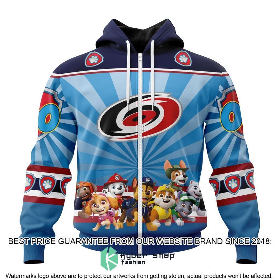 personalized nhl carolina hurricanes special paw patrol kits hoodie mask 2 583