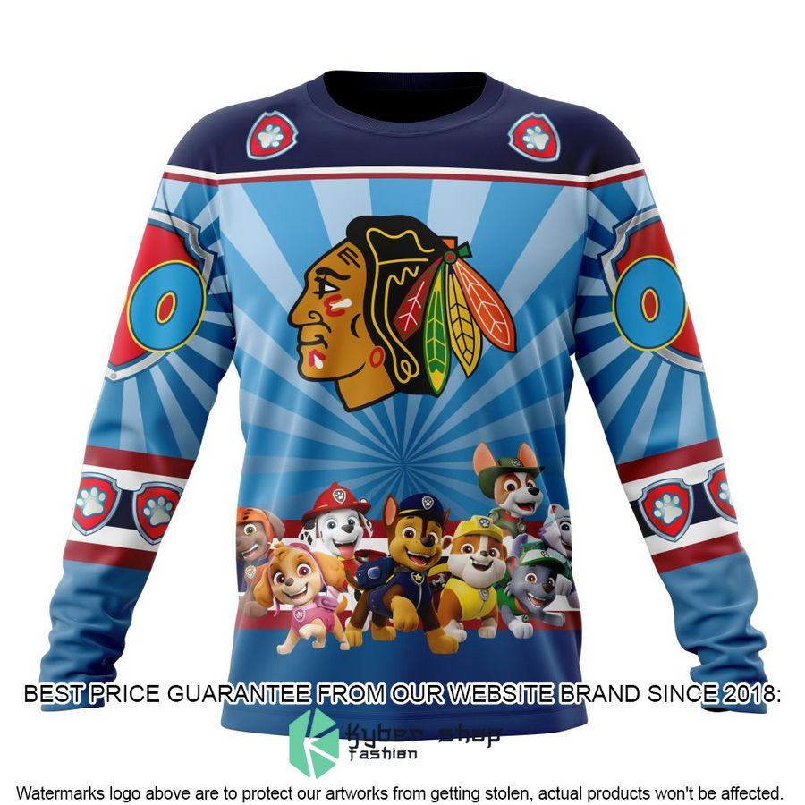 Personalized NHL Chicago Blackhawks Special Paw Patrol Kits Hoodie Mask 6 personalized nhl chicago blackhawks special paw patrol kits hoodie mask 6 744