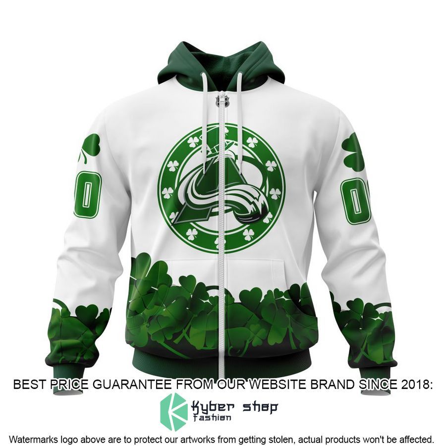 personalized nhl colorado avalanche happy st patrick days shirt hoodie 2 236
