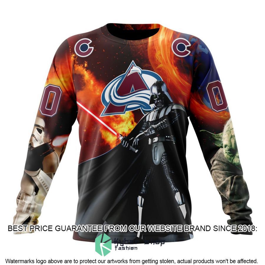personalized nhl colorado avalanche x star war shirt hoodie 6 829