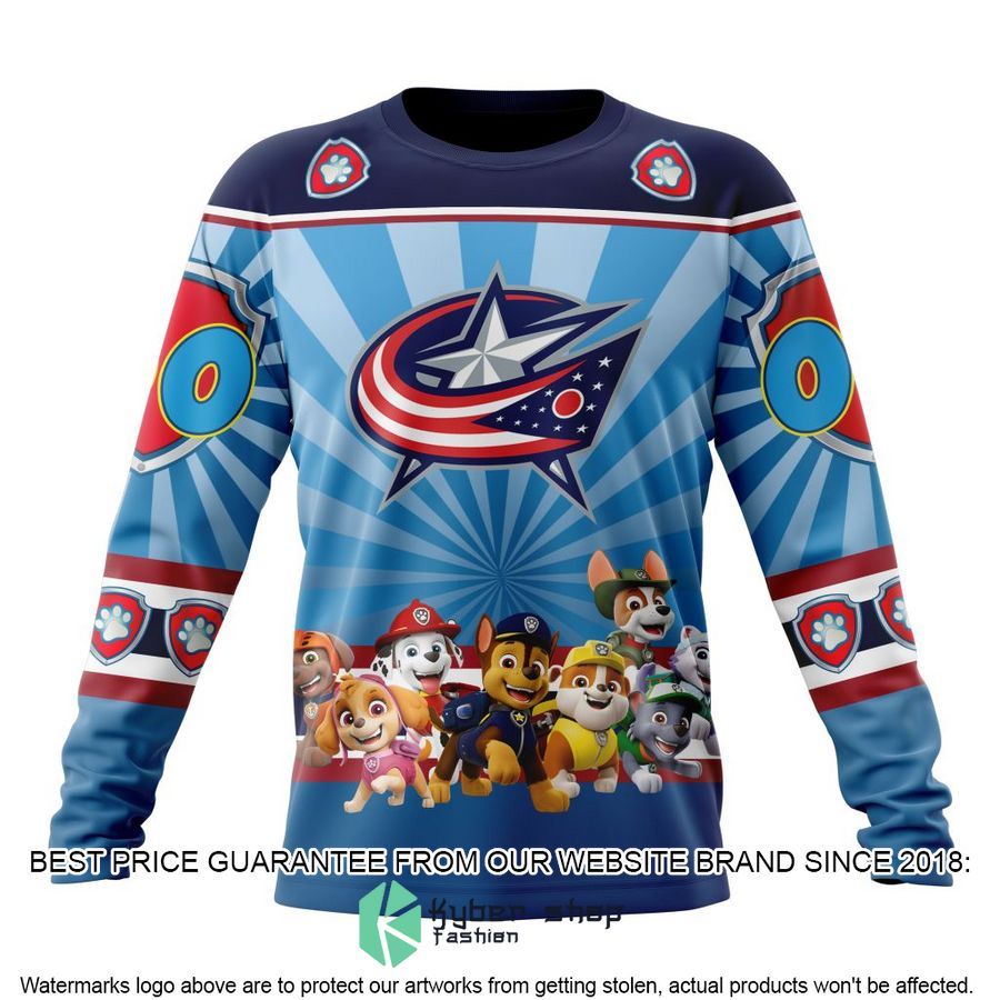 Personalized NHL Columbus Blue Jackets Special Paw Patrol Kits Hoodie Mask 6 personalized nhl columbus blue jackets special paw patrol kits hoodie mask 6 451