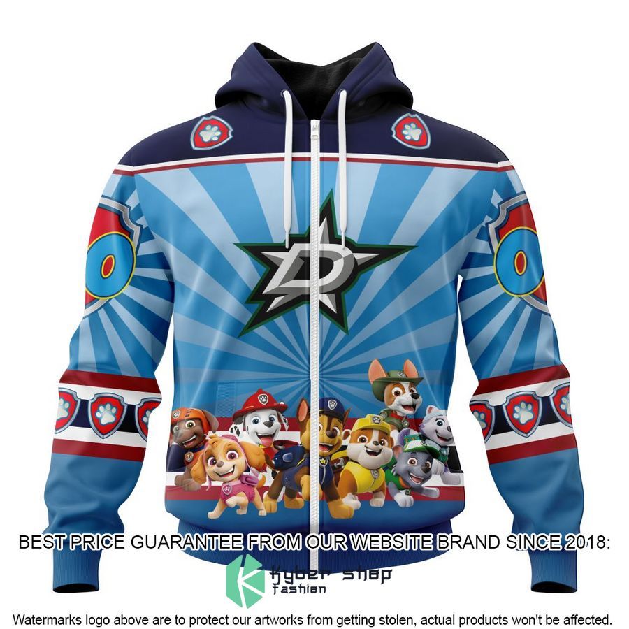 personalized nhl dallas stars special paw patrol kits hoodie mask 2 947