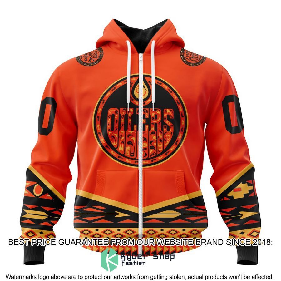 personalized nhl edmonton oilers national day for truth and reconciliation shirt hoodie 2 530