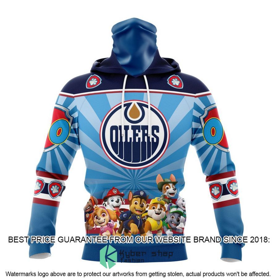 Personalized NHL Edmonton Oilers Special Paw Patrol Kits Hoodie Mask 4 personalized nhl edmonton oilers special paw patrol kits hoodie mask 4 444