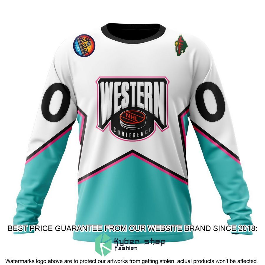personalized nhl minnesota wild all star western conference 2023 shirt hoodie 6 32