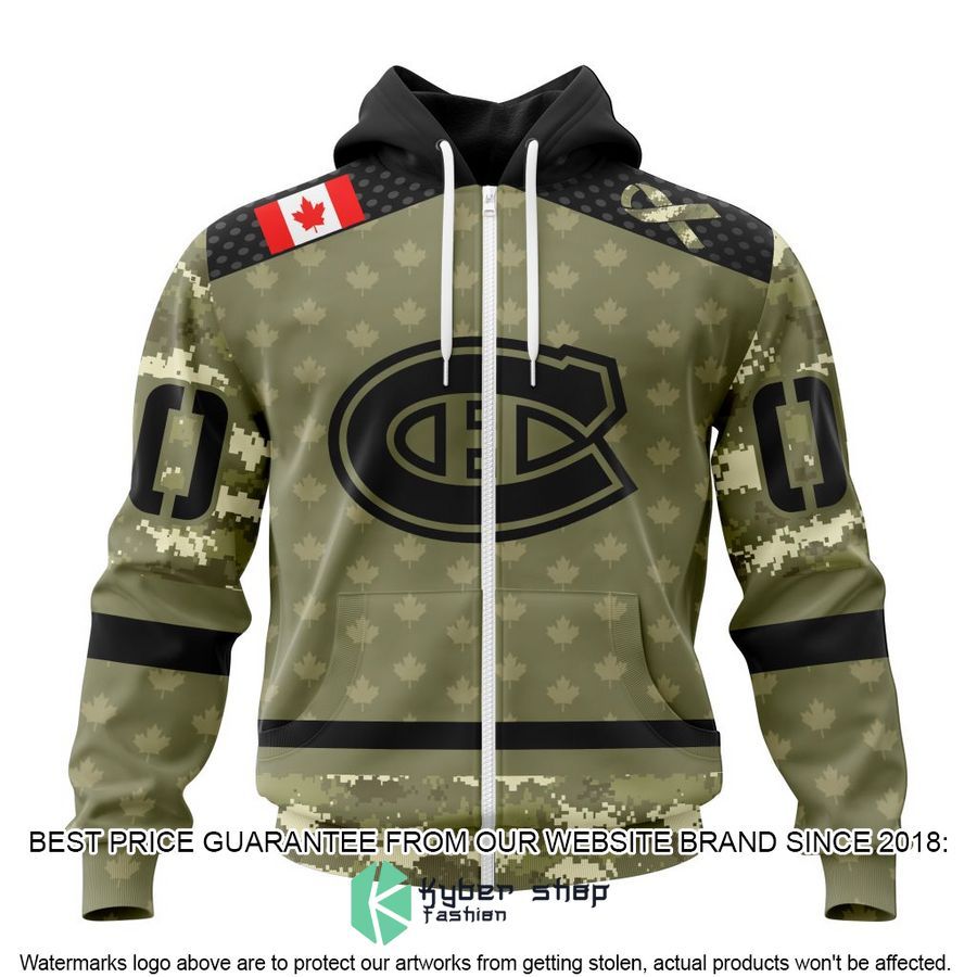 personalized nhl montreal canadiens special camo military appreciation shirt hoodie 2 266