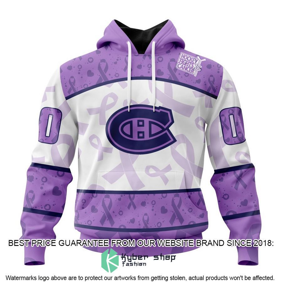 personalized nhl montreal canadiens special lavender fight cancer shirt hoodie 1 77
