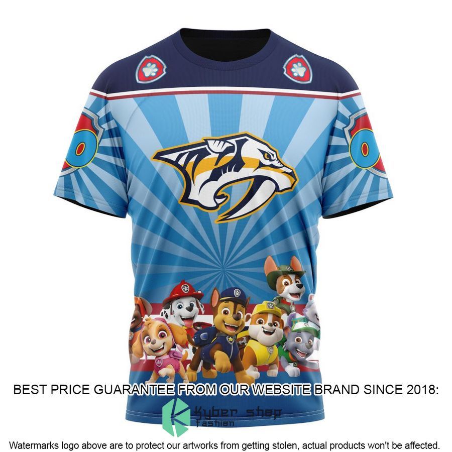 Personalized NHL Nashville Predators Special Paw Patrol Kits Hoodie Mask 8 personalized nhl nashville predators special paw patrol kits hoodie mask 8 636