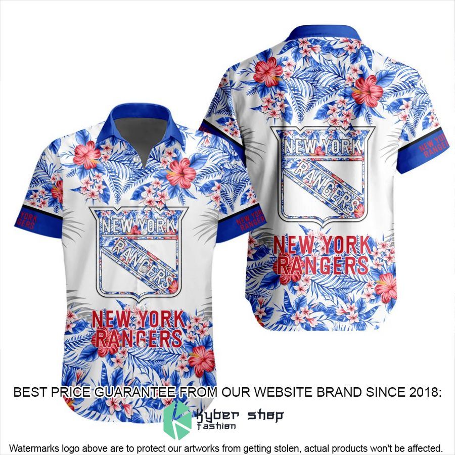 personalized nhl new york rangers hawaiian design hawaiian shirt 1 670