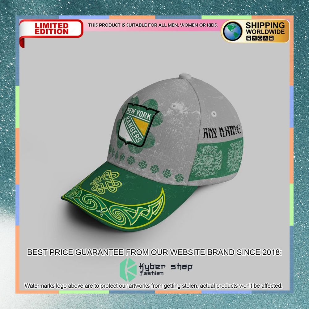 Personalized NHL New York Rangers St Patrick Days Concepts Cap 7 personalized nhl new york rangers st patrick days concepts cap 3 697