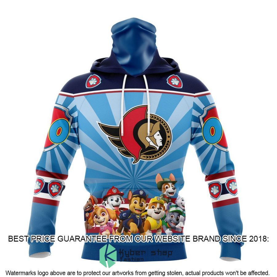 Personalized NHL Ottawa Senators Special Paw Patrol Kits Hoodie Mask 4 personalized nhl ottawa senators special paw patrol kits hoodie mask 4 19